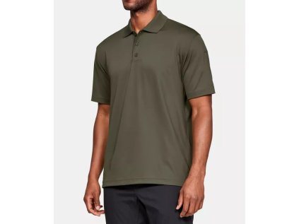 Triko Under Armour TAC PERFORMANCE POLO, barva: zelená, velikost: M