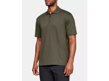 Triko Under Armour TAC PERFORMANCE POLO, barva: zelená, velikost: L