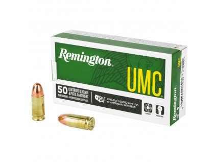 Náboj kulový Remington, UMC, 9mm Luger, 115GR (7,5g), FMJ
