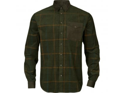 Košile Härkila Kaldfjord corduroy, barva: zelená, velikost: XL