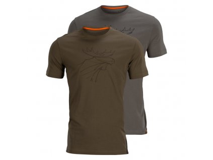 Triko Härkila Graphic, 2 kusy v balení, barva: zelená/šedá, velikost: 4XL