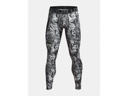 Legíny Under Armour UA HG Armour Prtd Leggings, velikost: XXL, barva: šedá