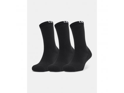 Ponožky Under Armour, Core Crew 3PK-BLK, velikost: 40-42, barva: černá