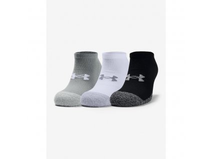Ponožky Under Armour, Heatgear Ns -Gry, velikost: 40-42, barva: bílá, šedá, černá