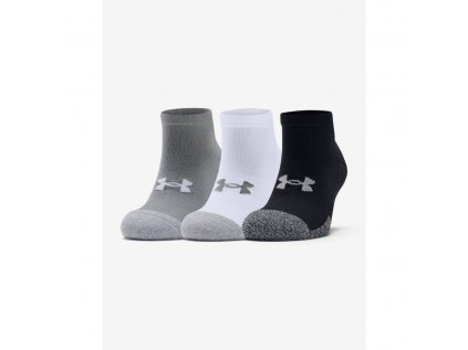 Ponožky Under Armour, Heatgear Locut -Gry, velikost: 40-42, barva: bílá, šedá, černá