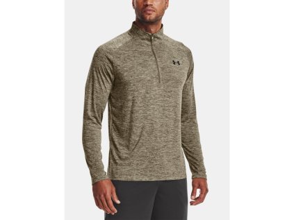 Tričko Under Armour, UA Tech 2.0 1/2 Zip-GRN, velikost: M, barva: zelená