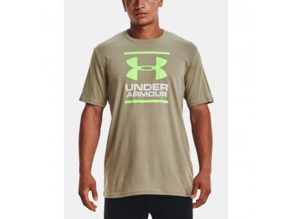 Tričko Under Armour, UA GL FOUNDATION SS-GRY, velikost: M, barva: šedo-zelená