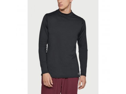 Tričko Under Armour, CG Mock Fitted, velikost: M, barva: černá