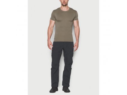 Kompresní tričko Under Armour, TAC HG COMP T-BRN, velikost: XL, barva: hnědá