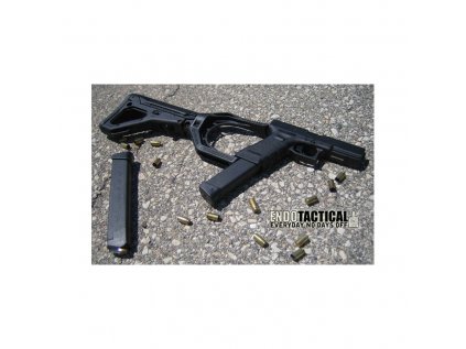 Adaptér Endo Tactical, pro pažby AR/MSR na pistole Glock I, II a III Gen, Full Size, černý