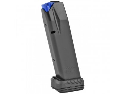 Zásobník MecGar, pro CZ 75/85, 9mm Luger, 19 ran, protiskluzový s botkou, černý