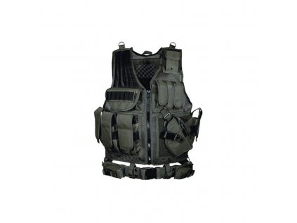 Taktická vesta UTG Pro, Law Enforcement Tactical Vest, na příslušenství, RH, černá