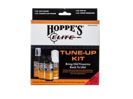 Přípravek Hoppe's, Elite Gun Tune-Up Kit, sada na zbraně, solventy