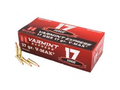 Náboj kulový Hornady, Varmint Express, .17 HMR, 17GR, V-MAX, balení 200ks