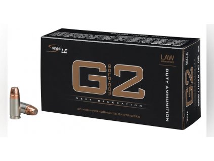 Náboj kulový Speer, Duty Ammo G2, 9mm Luger, 147GR (9,5g), GoldDot G2