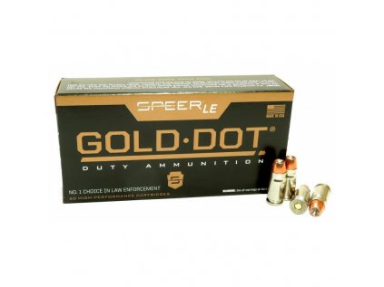 Náboj kulový Speer, Lawman DA .357 SIG, 125GR (8,3g), Gold Dot HP, Low Pressure-nižší tlak