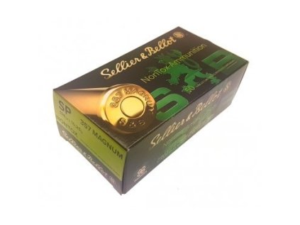 Náboj kulový Sellier a Bellot, Pistol-Revolver, .357 Mag., 158GR/10,25g, SP, Nontox