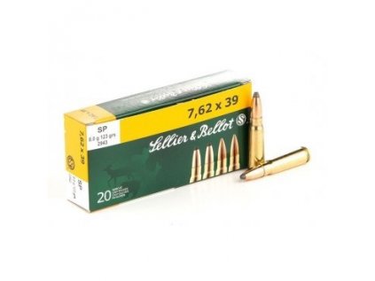 Náboj kulový Sellier a Bellot, Standard, 7,62x39mm, 124GR/8,00g, SP