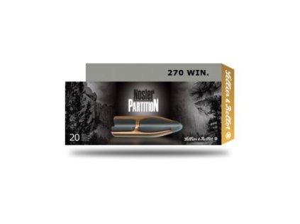 Náboj kulový Sellier a Bellot, Nosler Partition, .270 Win, 130GR/8,40g, NSR