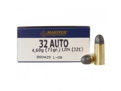 Náboj kulový Magtech, Standard, 7,65mm Br., 71GR (4,62g), LRN