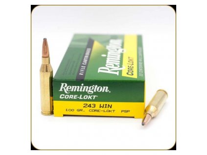 Náboj kulový Remington, Core-Lokt, .243 Win. , 100GR (6,4g), Soft Point, PSSP CL