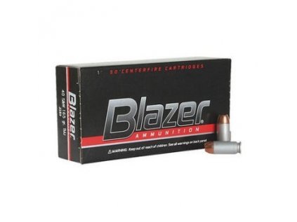Náboj kulový CCI, Blazer Aluminium, .40 SaW, 165GR (10,65g), FMJ