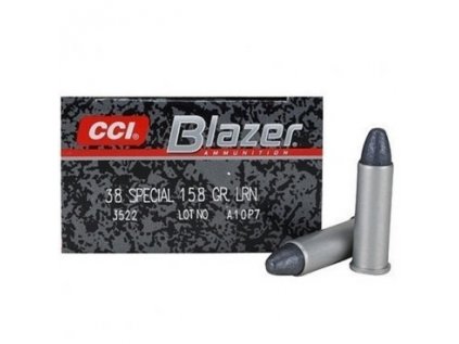 Náboj kulový CCI, Blazer Aluminium, .38 Spec., 158GR (10,25g), LRN, Lead Round Nose