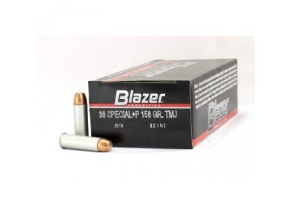 Náboj kulový CCI, Blazer Aluminium, .38 Spec. +P, 158GR (10,25g), FMJ