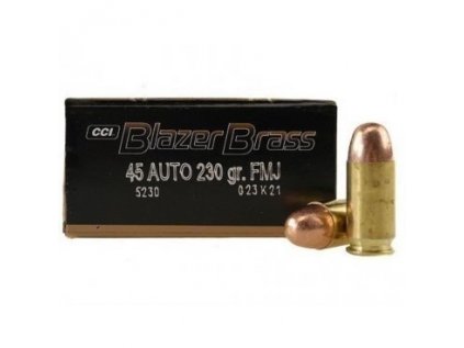 Náboj kulový CCI, Blazer Brass, .45 ACP, 230GR (14,80g), FMJ
