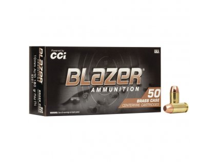 Náboj kulový CCI, Blazer Brass, 10mm Auto, 180GR (11,70g), FMJ