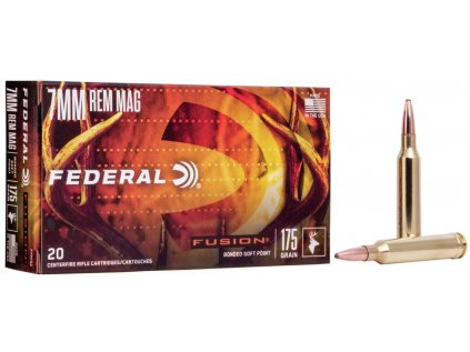 Náboj kulový Federal, Fusion, 7mm Rem. Mag., 175GR (11,3g), Bonded Soft Point