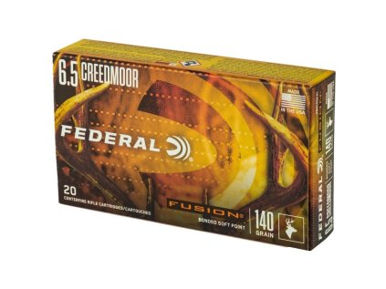 Náboj kulový Federal, Fusion, 6,5mm Creedmoor, 140GR (9,0g), Bonded Soft Point