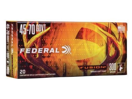 Náboj kulový Federal, Fusion, .45-70 Govt, 300GR (19,4g), Bonded Soft Point