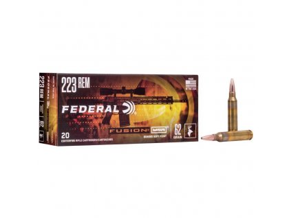 Náboj kulový Federal, Fusion MSR, .223 Rem, 62GR (4,0g), Bonded Soft Point