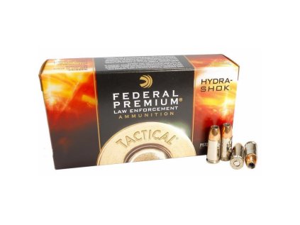 Náboj kulový Federal, Premium Tactical, 9mm Luger, 124GR (8,0g), Hydra Shok JHP