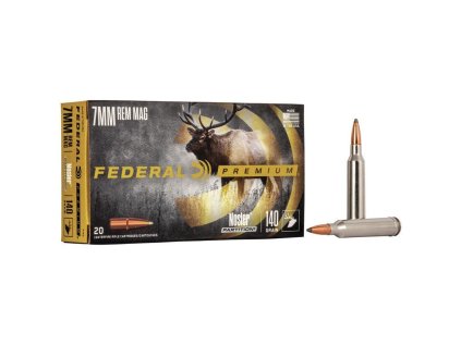 Náboj kulový Federal, Premium Vital Shok, 7mm RemMag, 140GR (9,0g), Nosler Partition