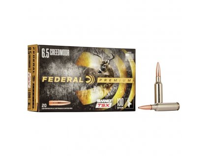 Náboj kulový Federal, Premium, 6,5mm Creedmoor, 130GR (8,4g), Barnes TSX