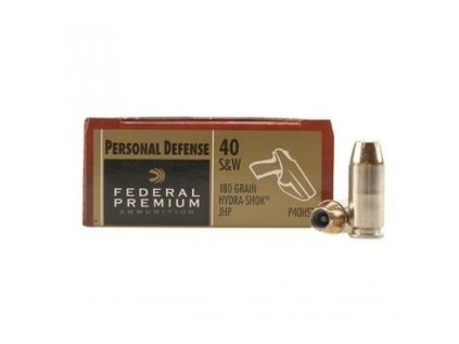 Náboj kulový Federal, Premium, .40SW, 180GR (11,6g), Hydra - Shok JHP