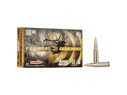 Náboj kulový Federal, Vital Shok, .308 Win, 150GR (9,7g), Barnes TSX