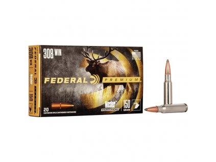 Náboj kulový Federal, Vital Shok, .308 Win, 150GR (9,7g), Nosler Partition