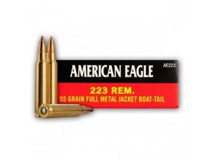 Náboj kulový Federal, American Eagle, .223 Rem., 55GR (3,5g)
, FMJ Boat Tail