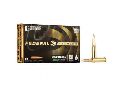 Náboj kulový Federal, Gold Medal, 6,5mm Creedmoor, 140GR, Sierra MatchKing
