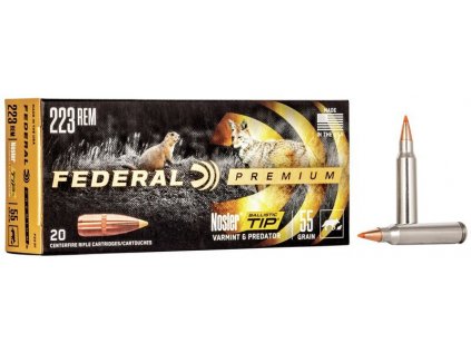 Náboj kulový Federal, Premium Vital Shok, .223 Rem., 55GR, Nosler Ballistic Tip