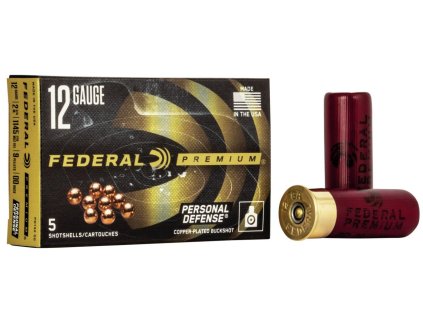 Náboj brokový Federal, Premium Personal Defense, 12x70mm, 9 pellet, vel.: 00/ 8,43mm