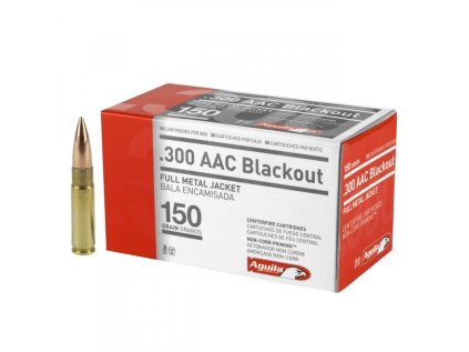Náboj kulový Aguila, Rifle, .300 AAC Blackout, 150GR (9,7g), FMJ, 1E300110