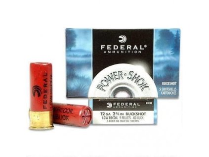 Náboj brokový Federal, Power-Shok, 12x70mm, 9 pelet - 8,38mm