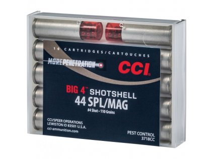 Náboj brokový CCI, Shotshell, .44 Spec./.44 Mag., 110GR, broky č. 4