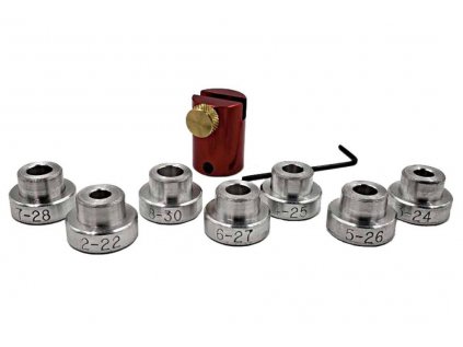 Set Hornady, Lock-N-Load, Bullet comparator, tělo a 7ks vložek