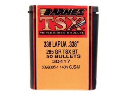 Střela Barnes, Triple Shock X, .338 Lapua, 285GR (18,4g), TSX BT
