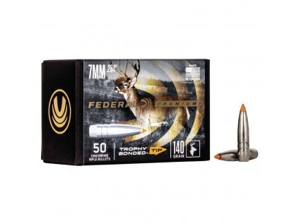 Střela Federal, Premium, 7mm/.284", 140GR (9,0g), Trophy Bonded Tip CB